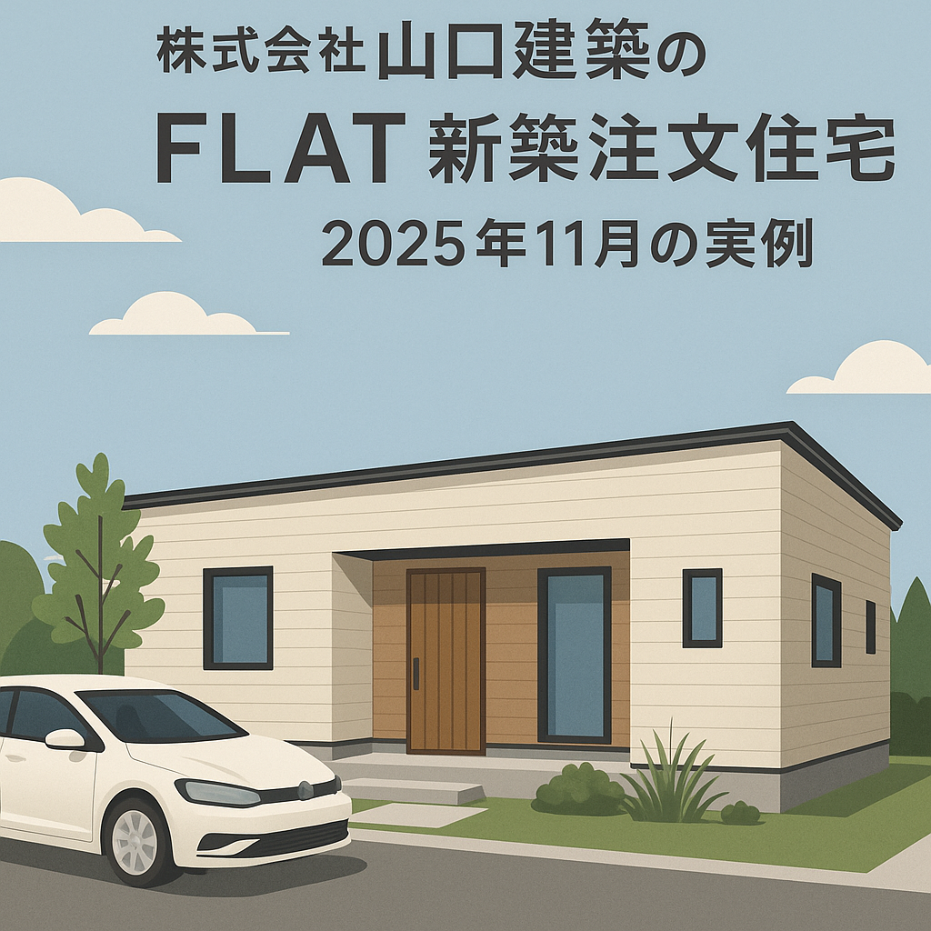 株式会社山口建築のFLAT新築注文住宅 2025年11月の実例