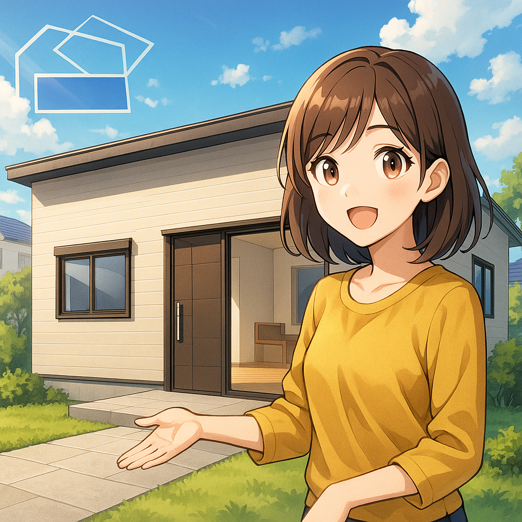 向日市のFLAT新築注文住宅：段差ゼロ設計の住まい