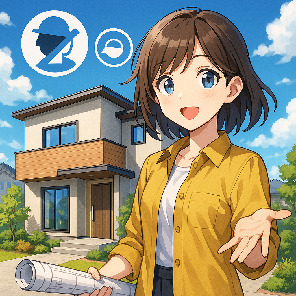 向日市のFLAT新築注文住宅：2025年11月竣工予定の段差ゼロ設計