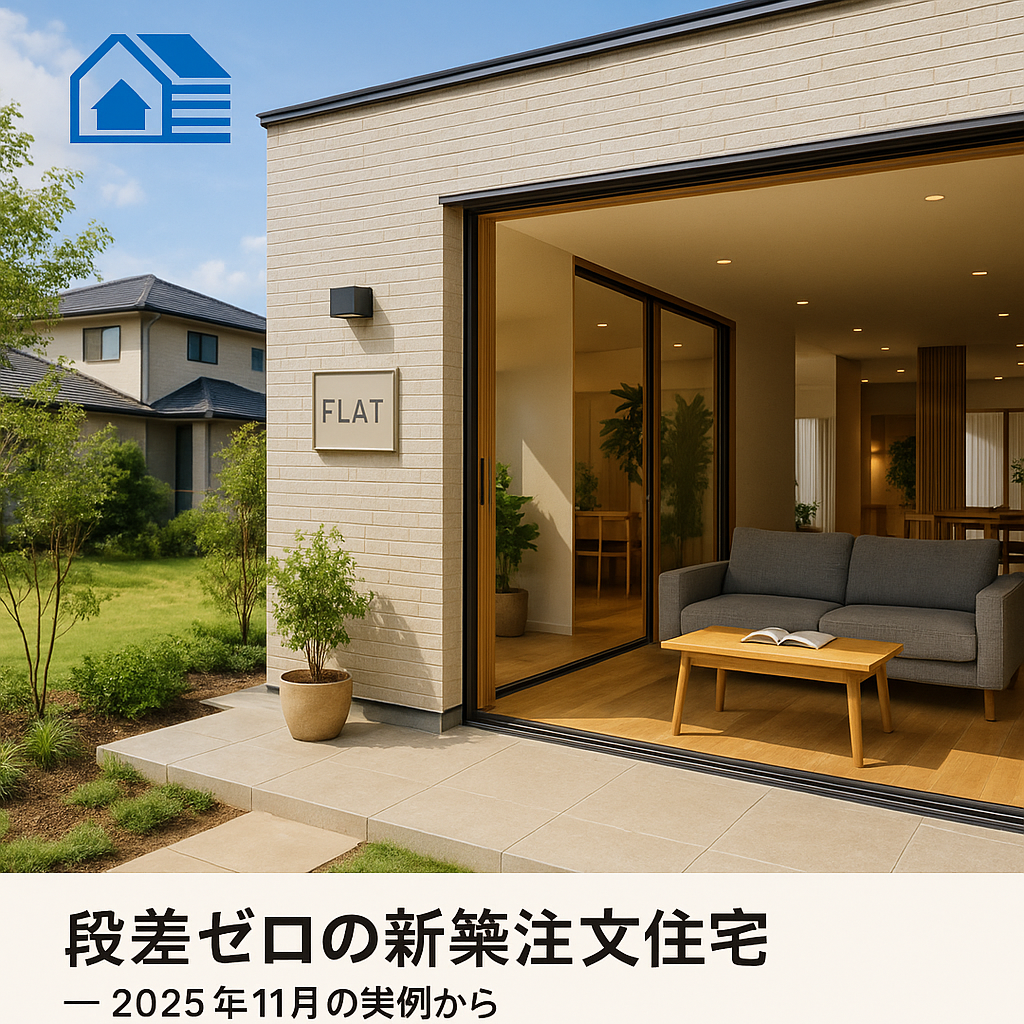 FLAT段差ゼロの新築注文住宅—2025年11月の実例から