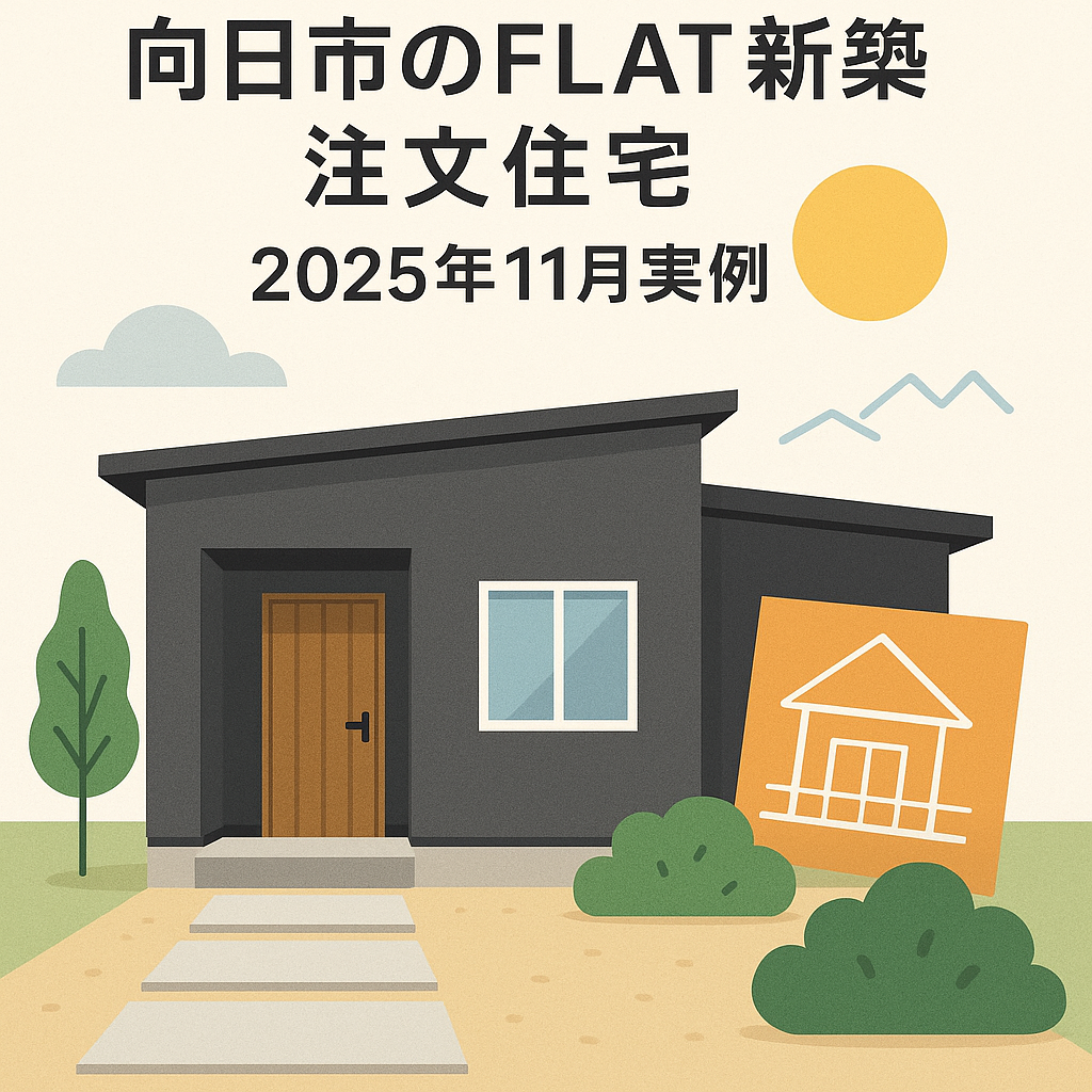 向日市のFLAT新築注文住宅：2025年11月実例