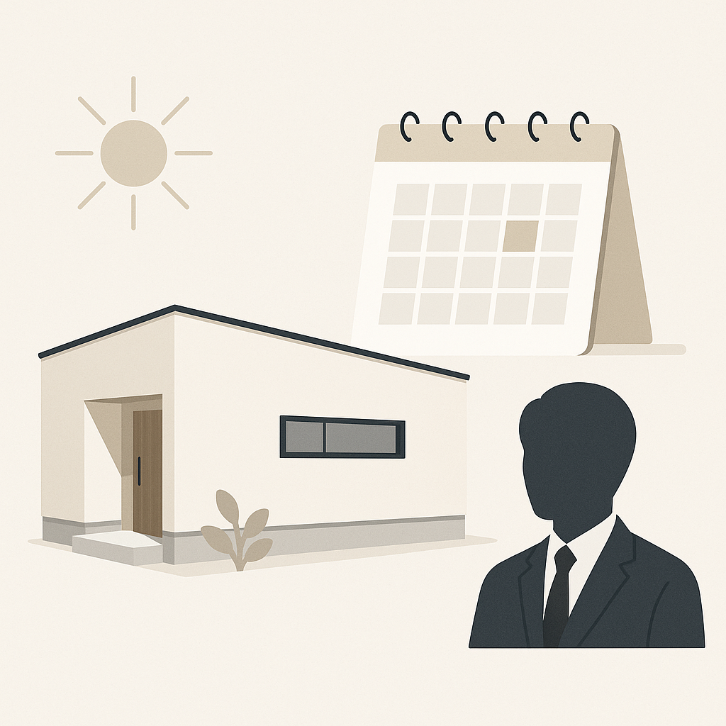 向日市のFLAT新築注文住宅：2025年11月竣工の実例